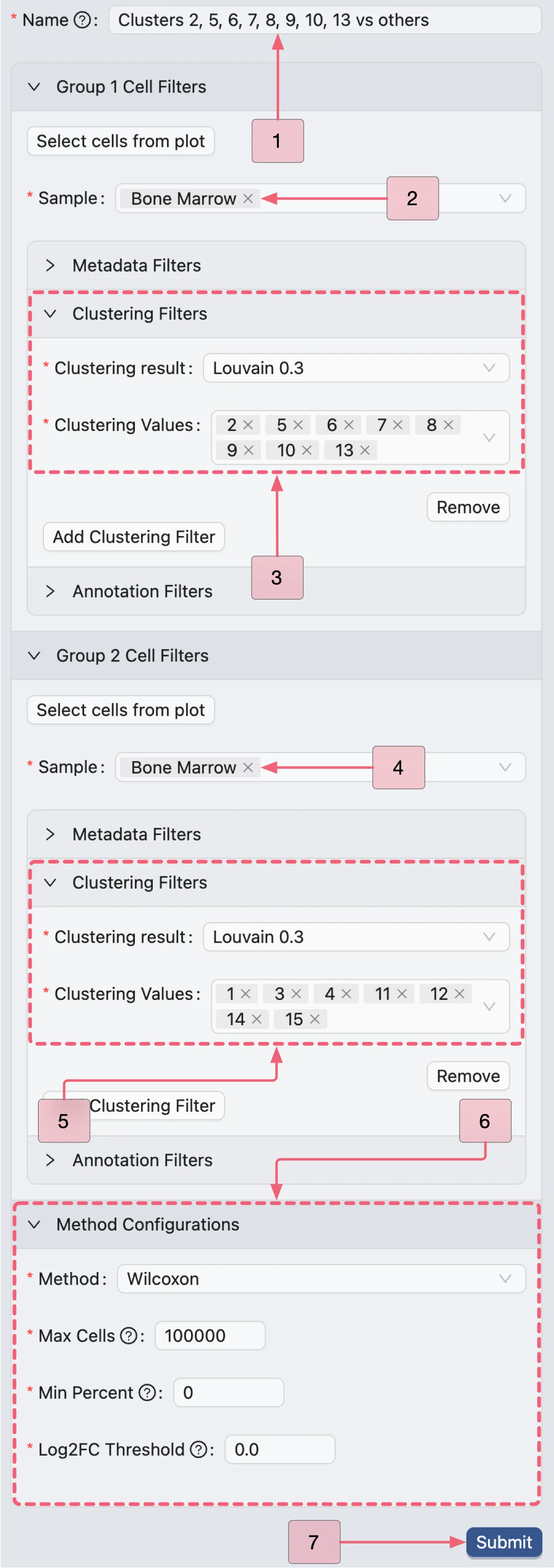 DE Analysis Creation Form for Population II DE Analysis Creation Form for Population II