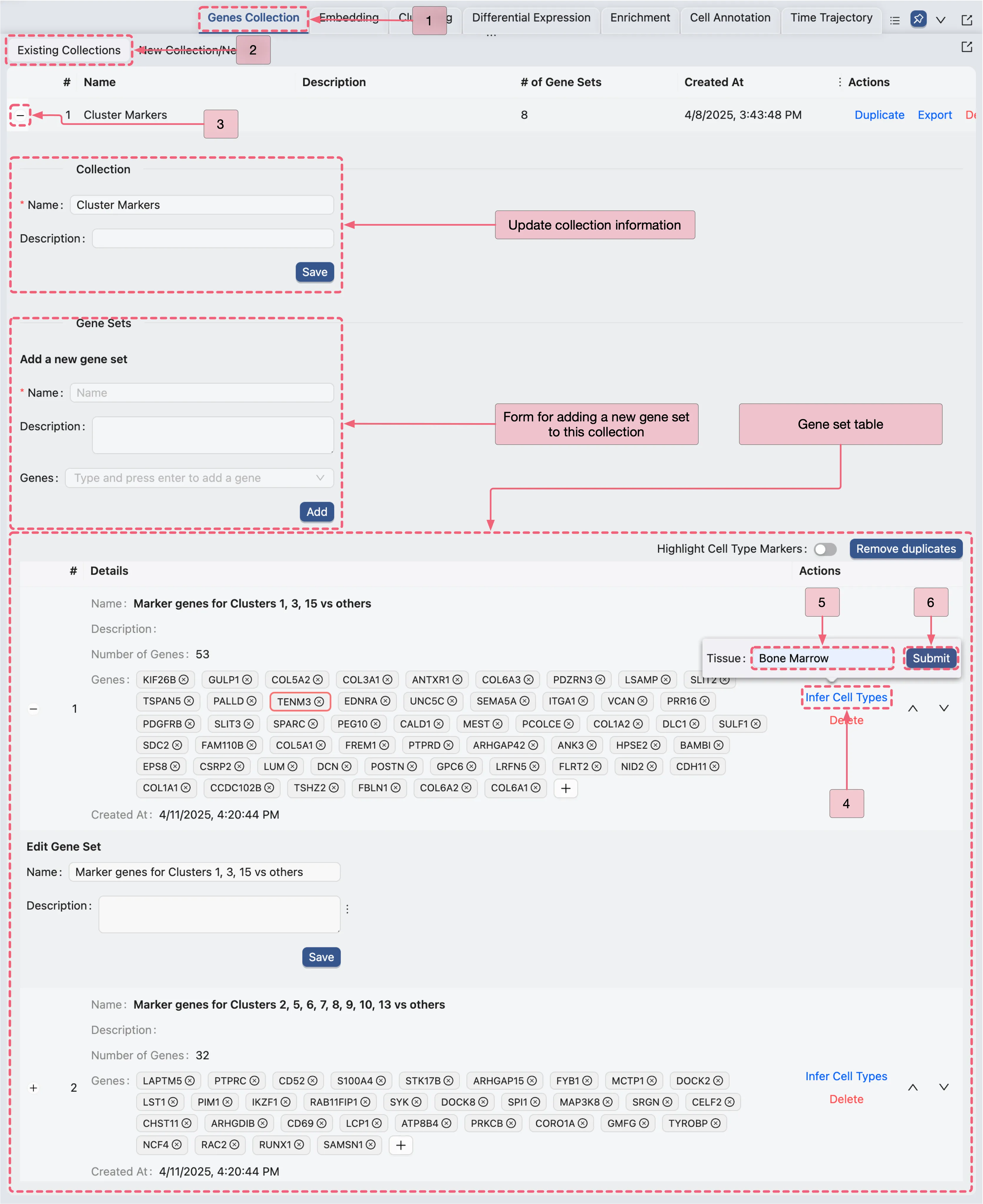 Layout of The Existing Collections Layout of The Existing Collections