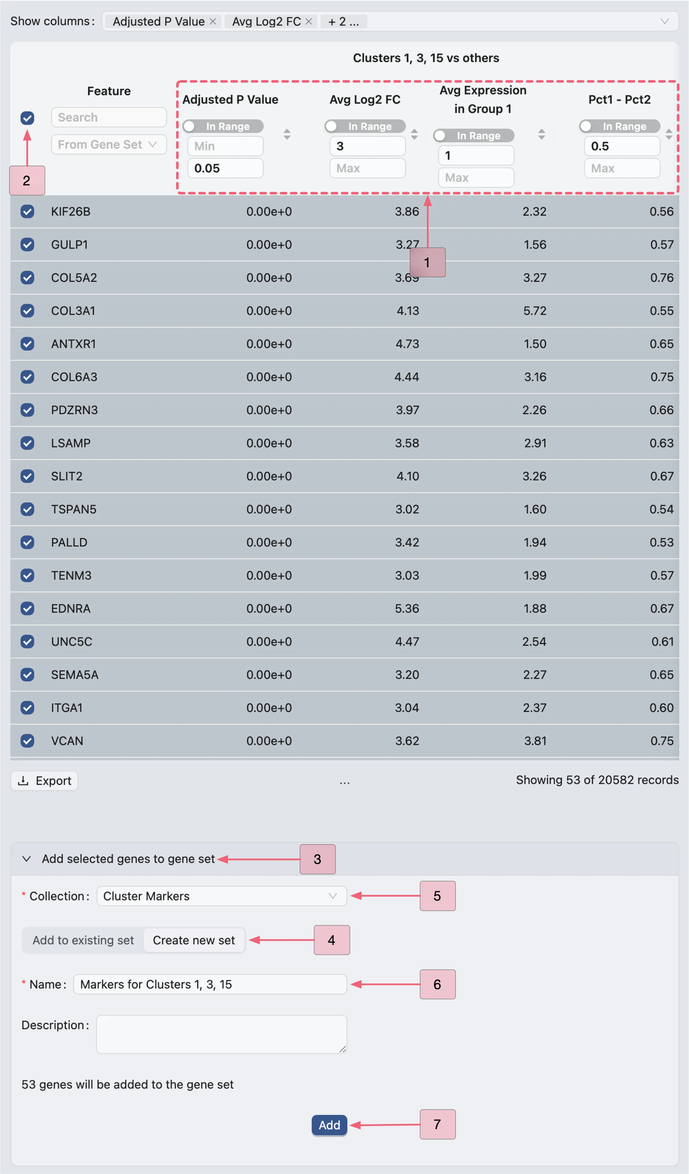Filtering The DE Analysis Results Table of The First Analysis Filtering The DE Analysis Results Table of The First Analysis