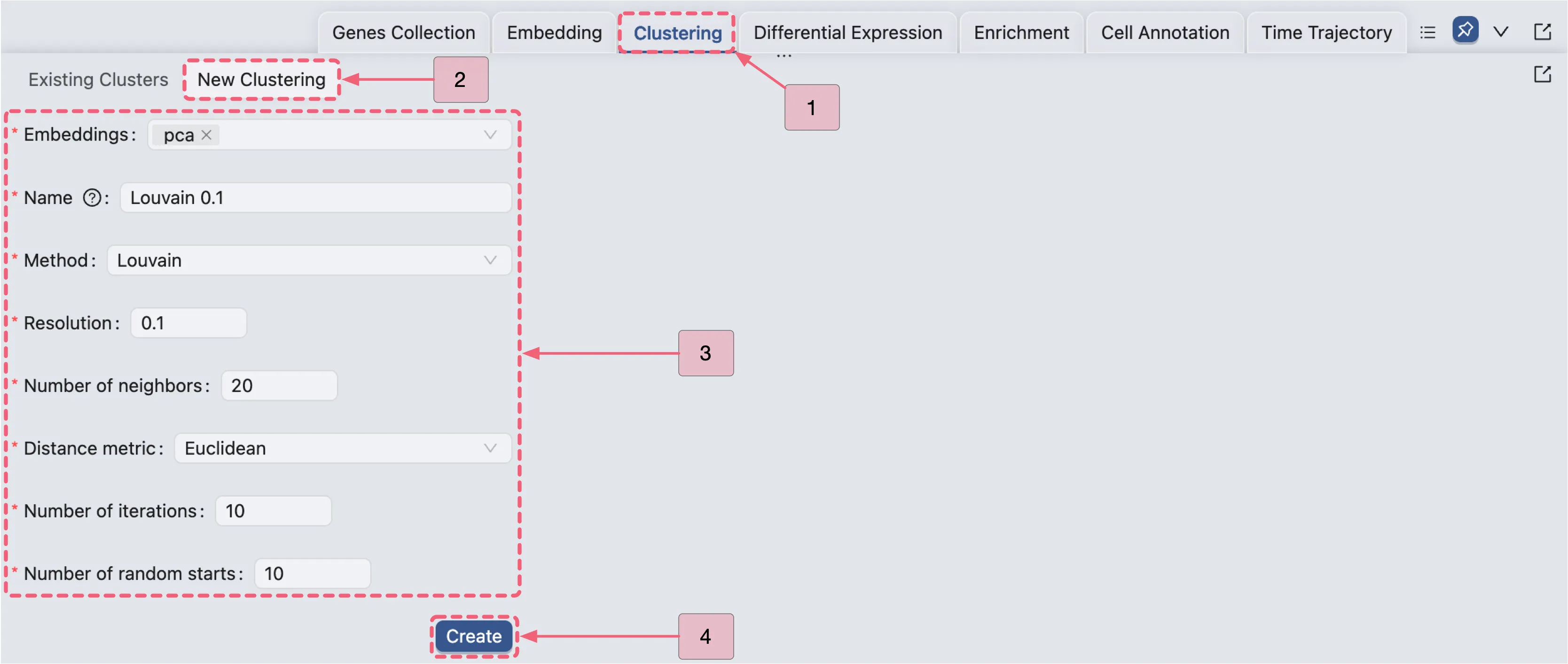 Clustering using Louvain with 0.1 resolution Clustering using Louvain with 0.1 resolution