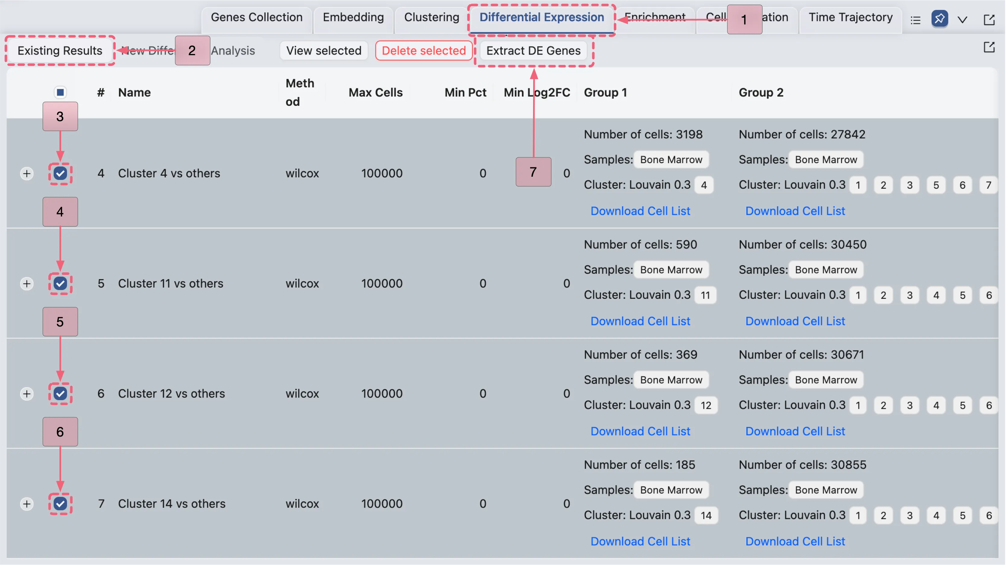 Opening Extracting DE Genes Panel for Additional DE Results Opening Extracting DE Genes Panel for Additional DE Results