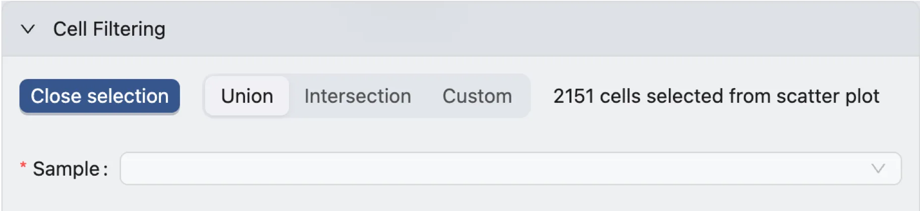 Number of Selected Cells