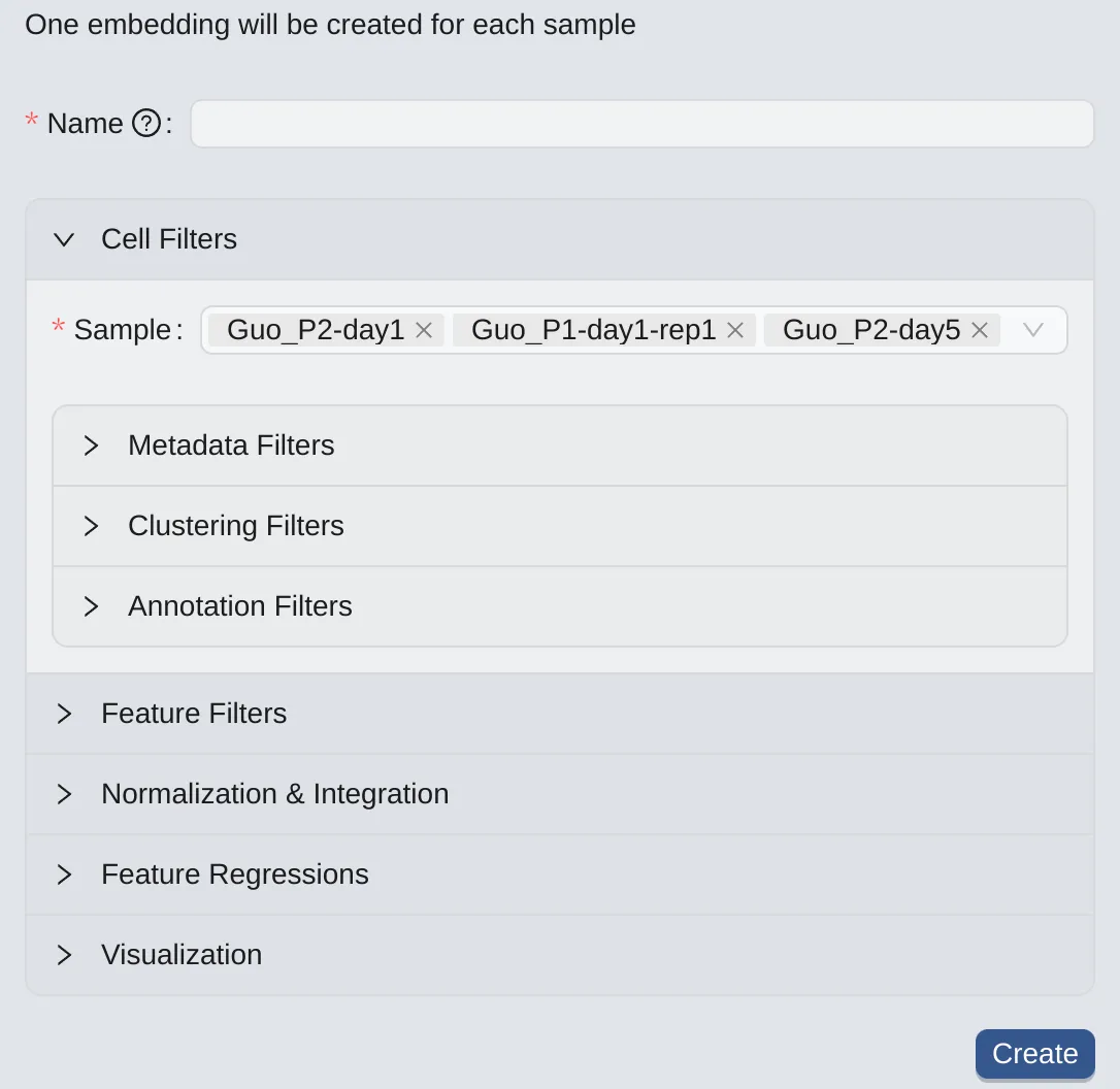 Cell Filtering By Selected Samples